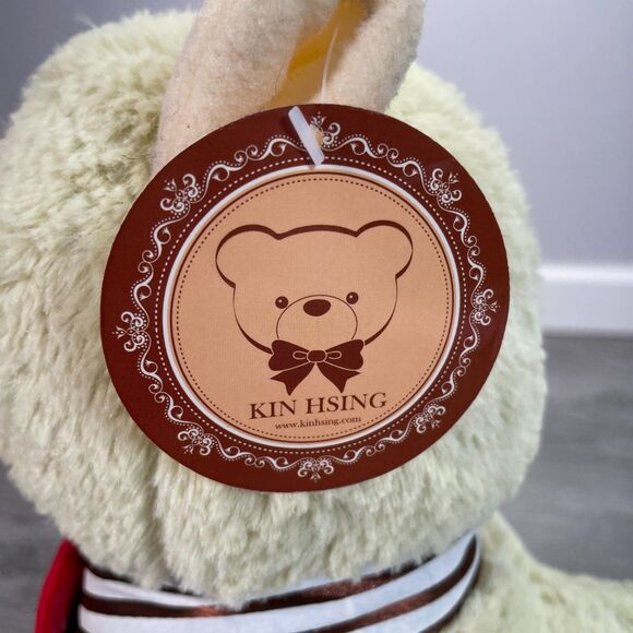 KHToy Alpaca Llama Forever Love 12in Tan Plush Fluffy Kawaii Cute Sweetheart New - Picture 10 of 12